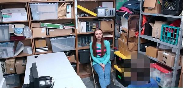  Hottie Redhead are a Thief and Gets Punished - Teenrobbers.com
